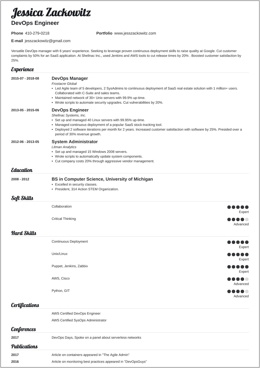 Terraform Experience In Devops Resume Indeed