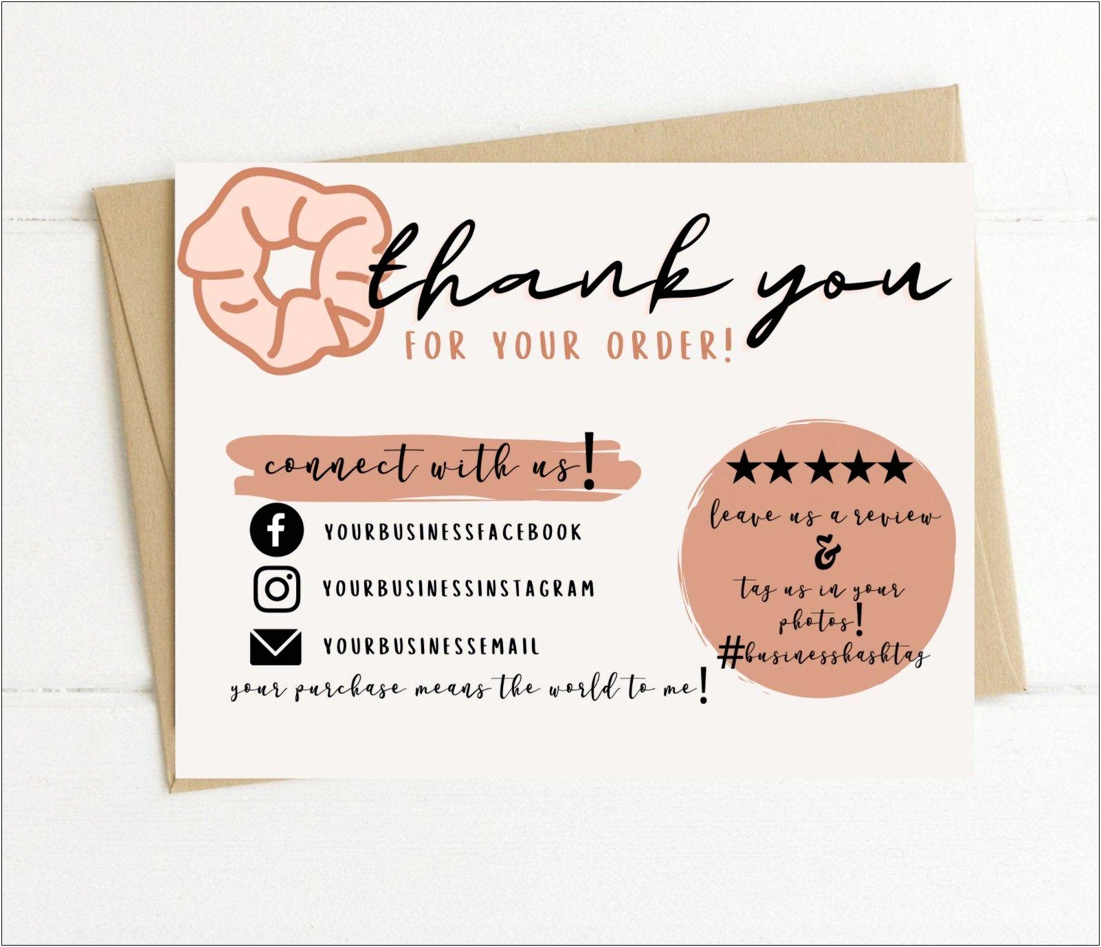 Thank You For Your Business Card Templates Free