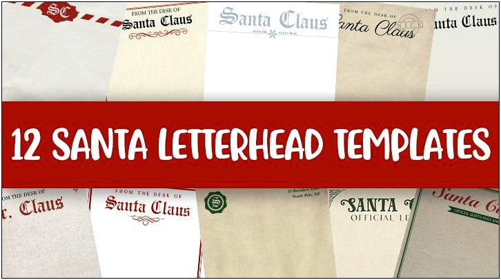 Thank You Letter To Santa Template Free