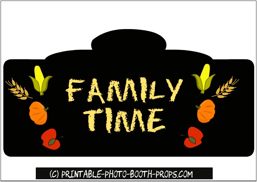 Thanksgiving Photo Booth Templates Free To Print