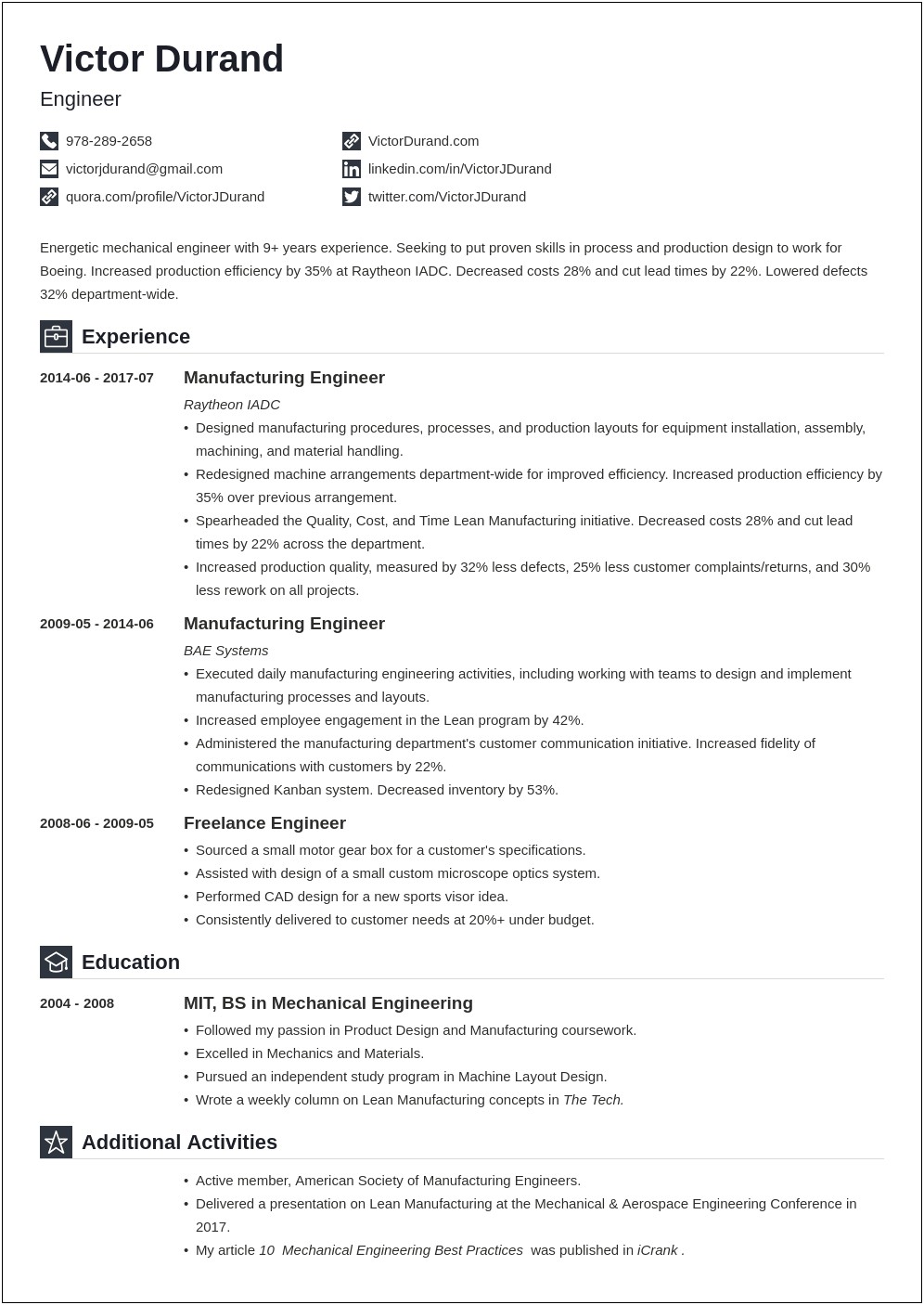 The Best Resume Application Engineer Pdf