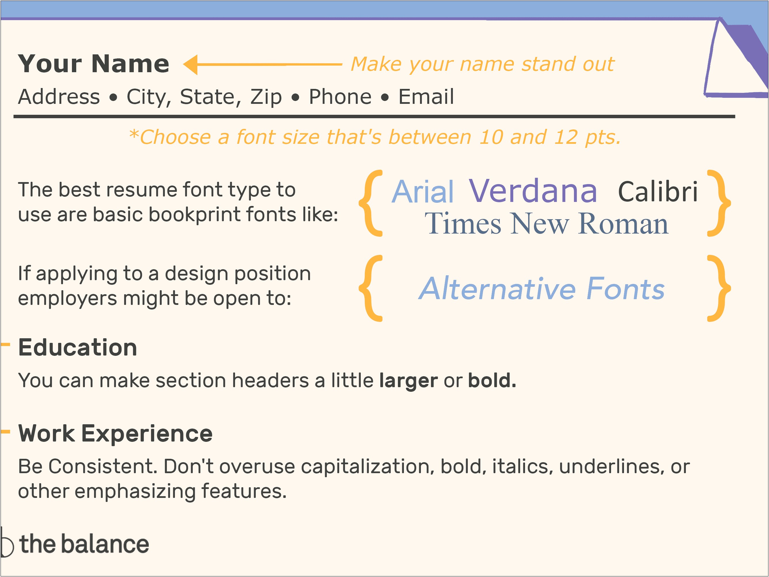 The Best Resume Fonts For Titles