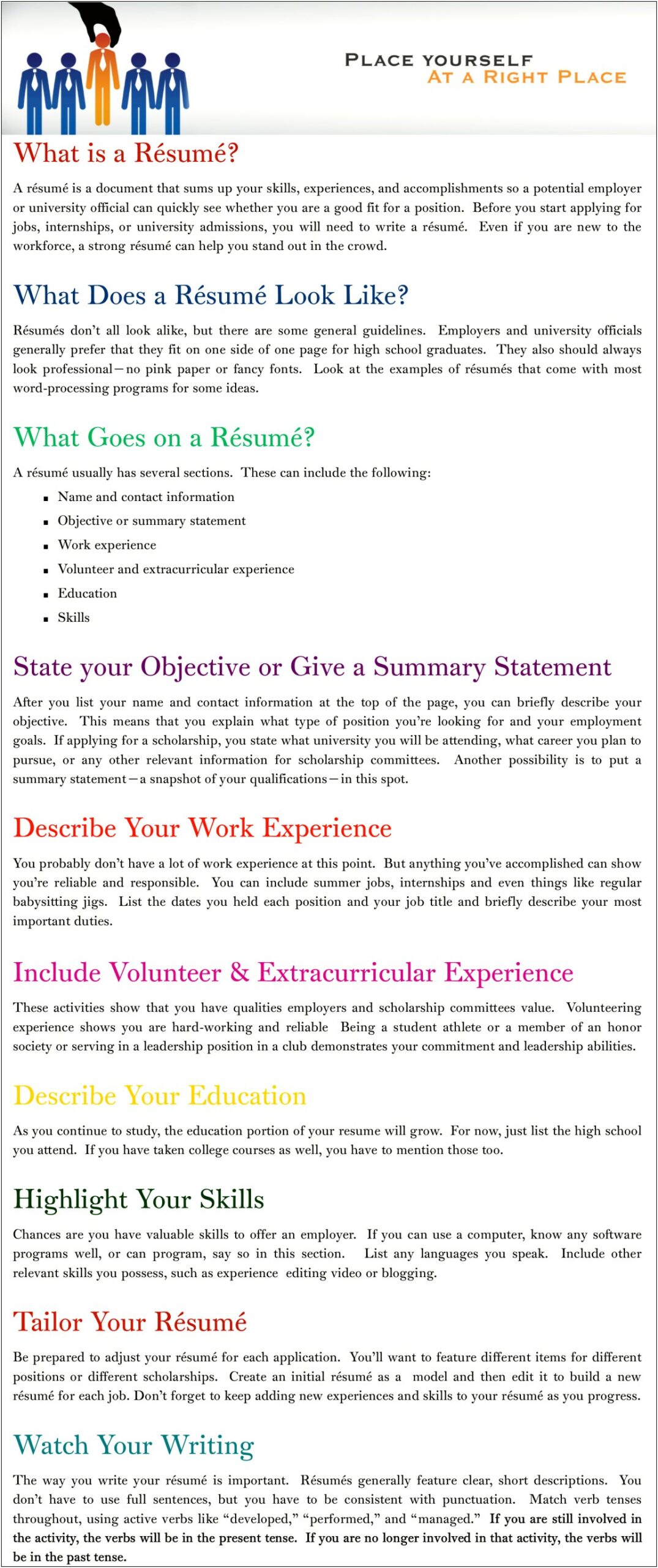 The Objective Portion Of A Resume