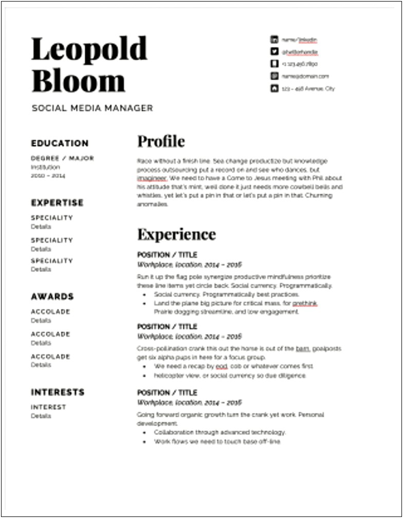 Things To Put On A Resume Besides Jobs