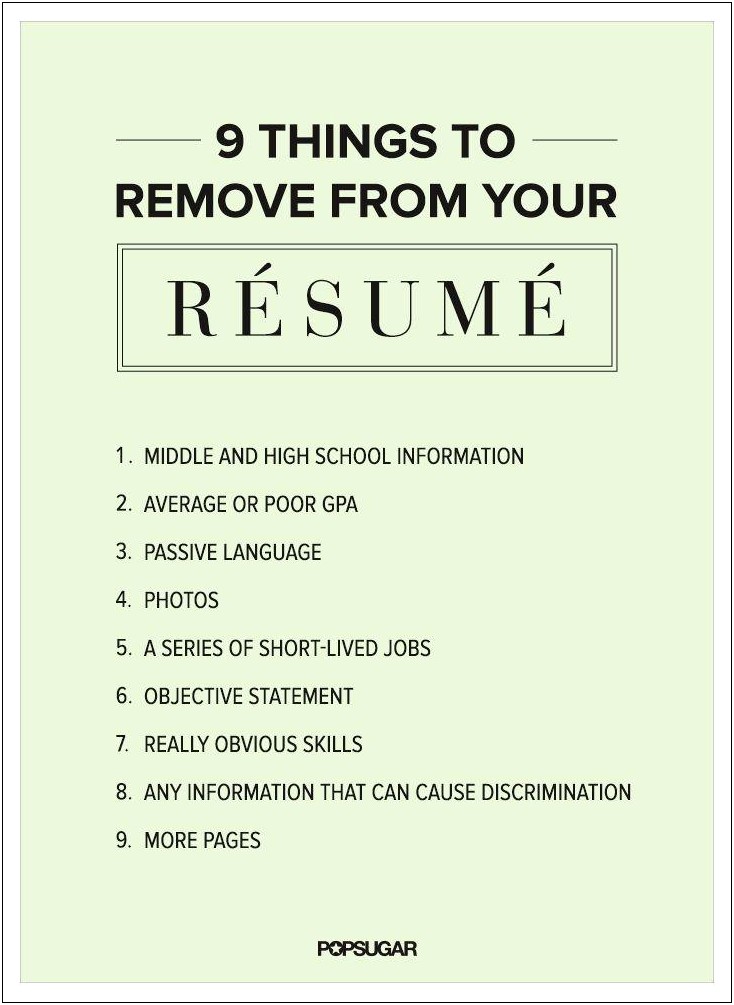 Things To Put On Yout Resume