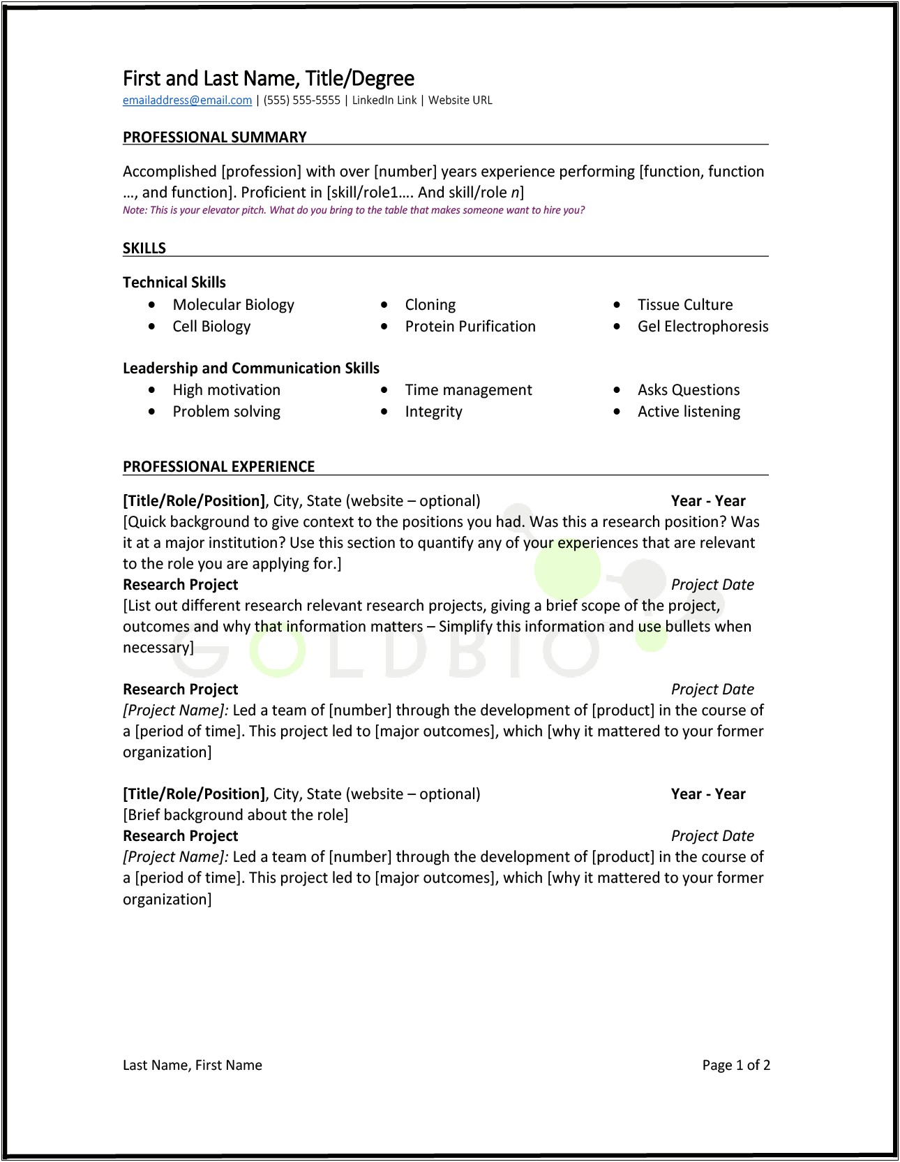 Things To Put Under Communication On A Resume