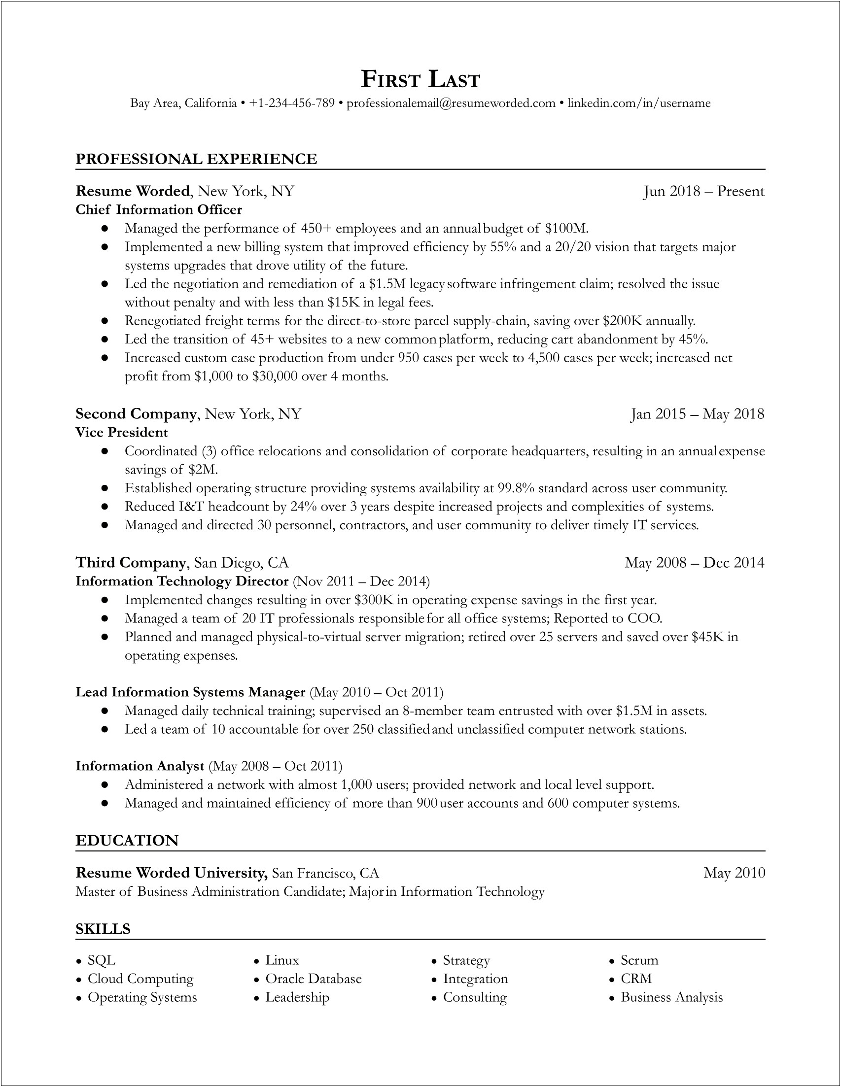 Tier 1 Tech Support Resume Templates