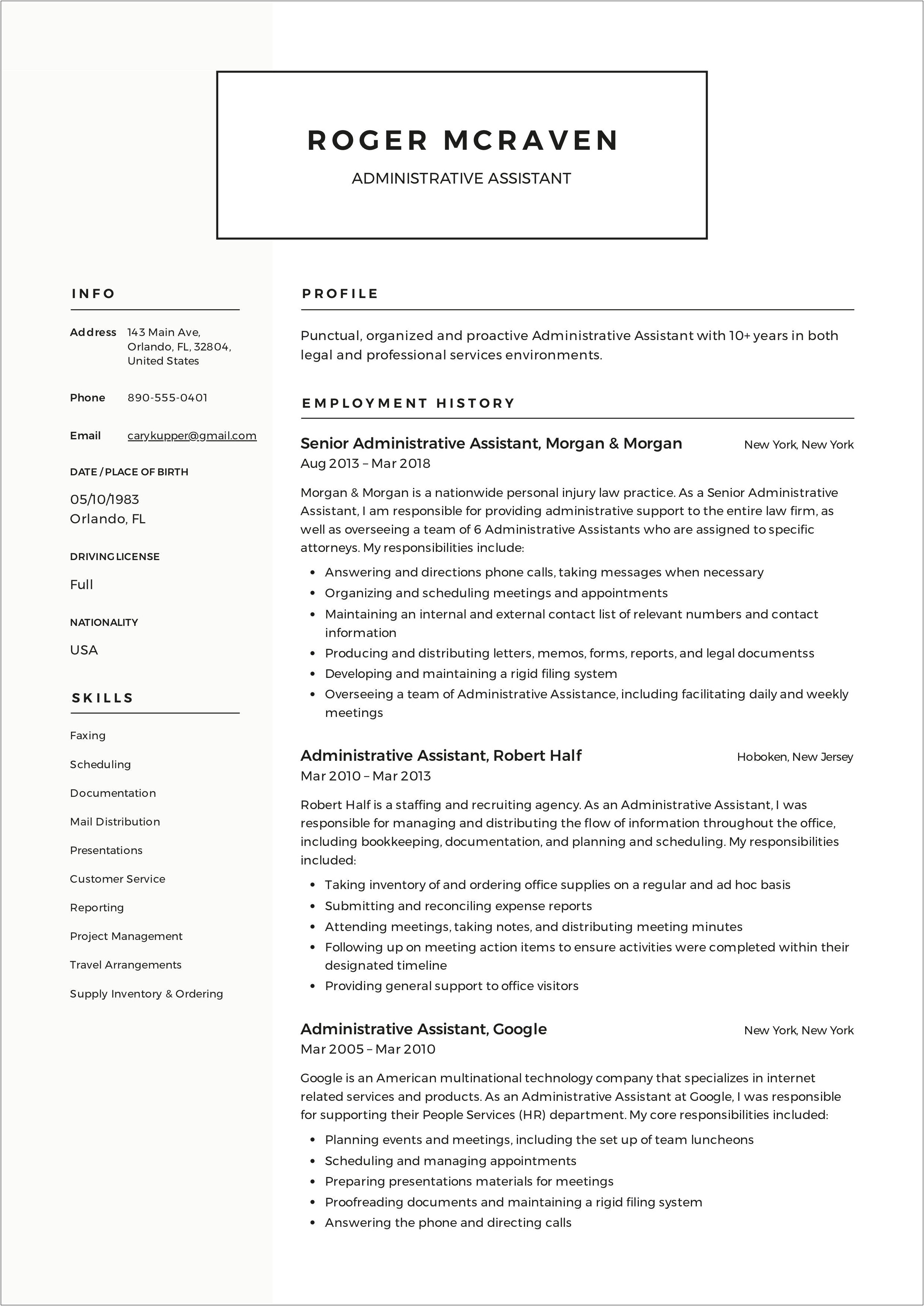 Title Office Office Manager Resume Samples