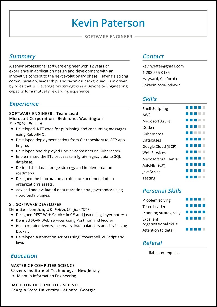 Tone In Engineering Resume Job Call