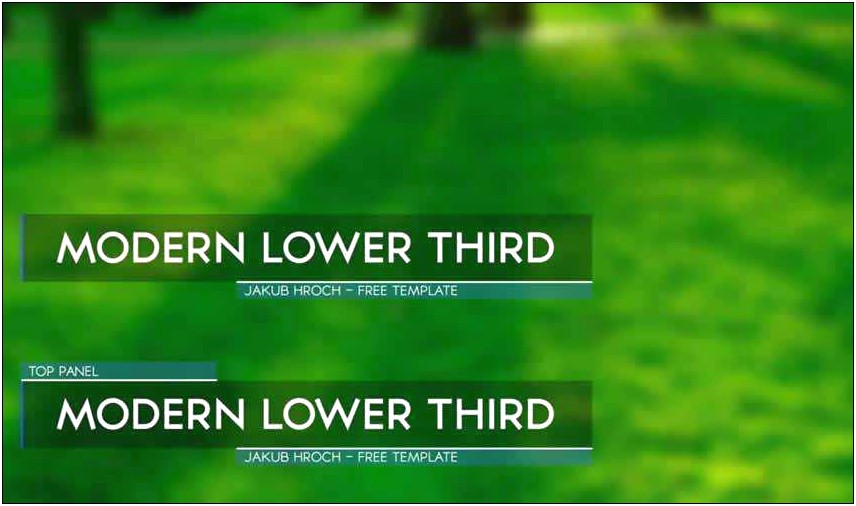 Top 10 Lower Thirds Template Free After Effects