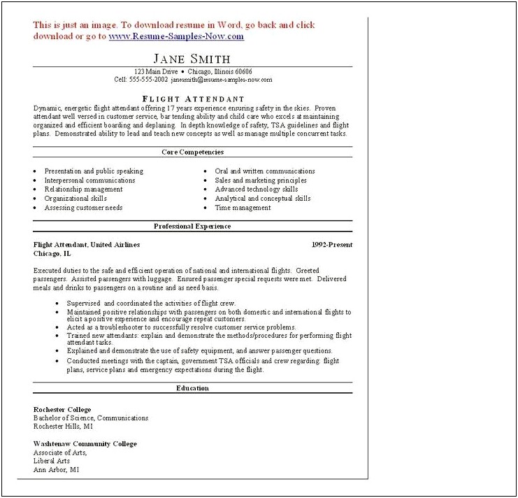 Tsa Entry No Job Expierence Resume Objective Examples