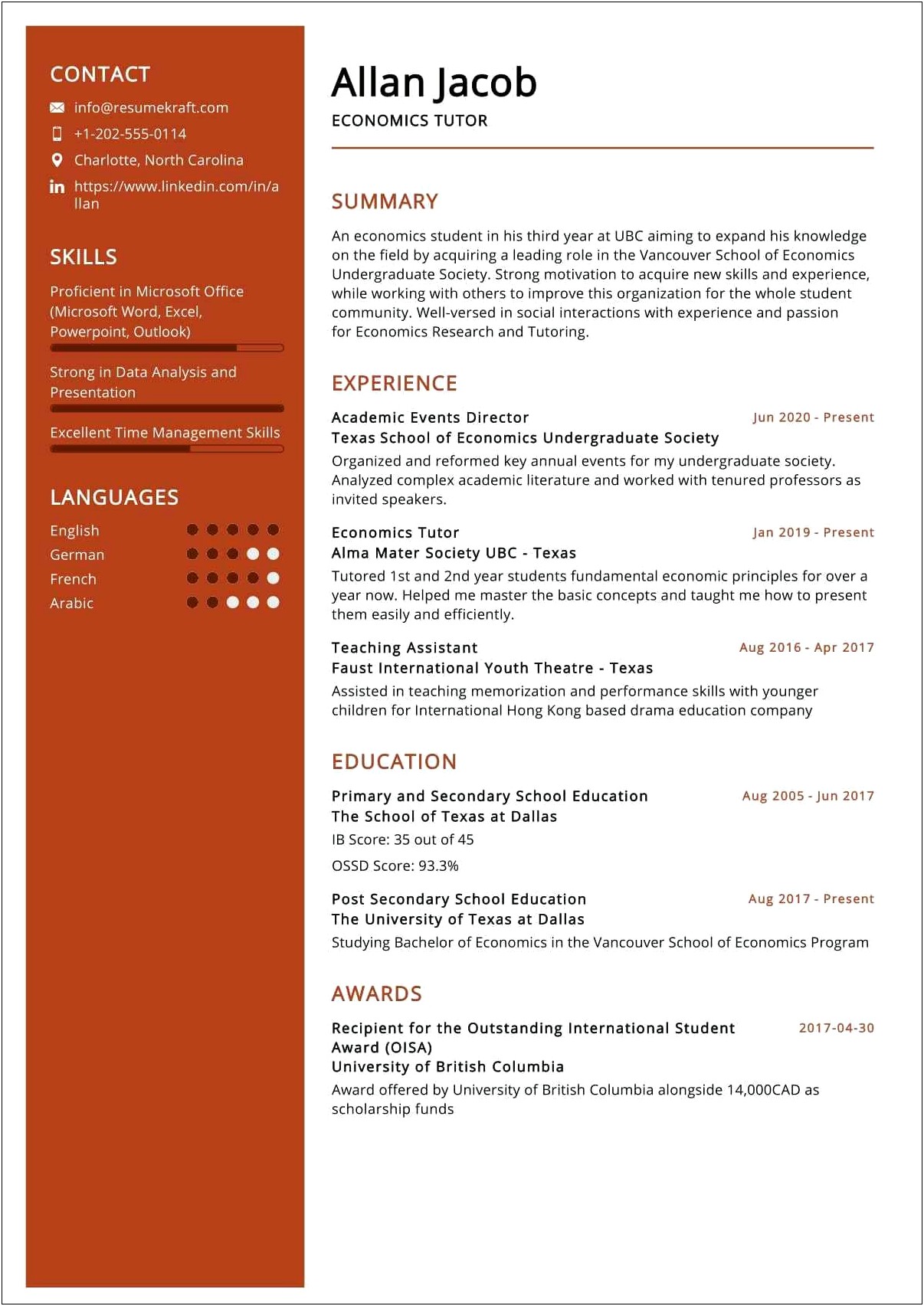 Tutoring Job Description And Responsibilies Resume