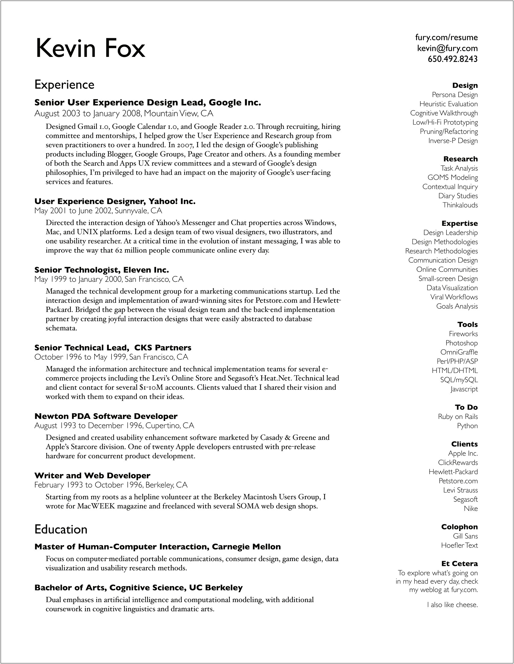 Uc Berkley Resume And Cover Letter