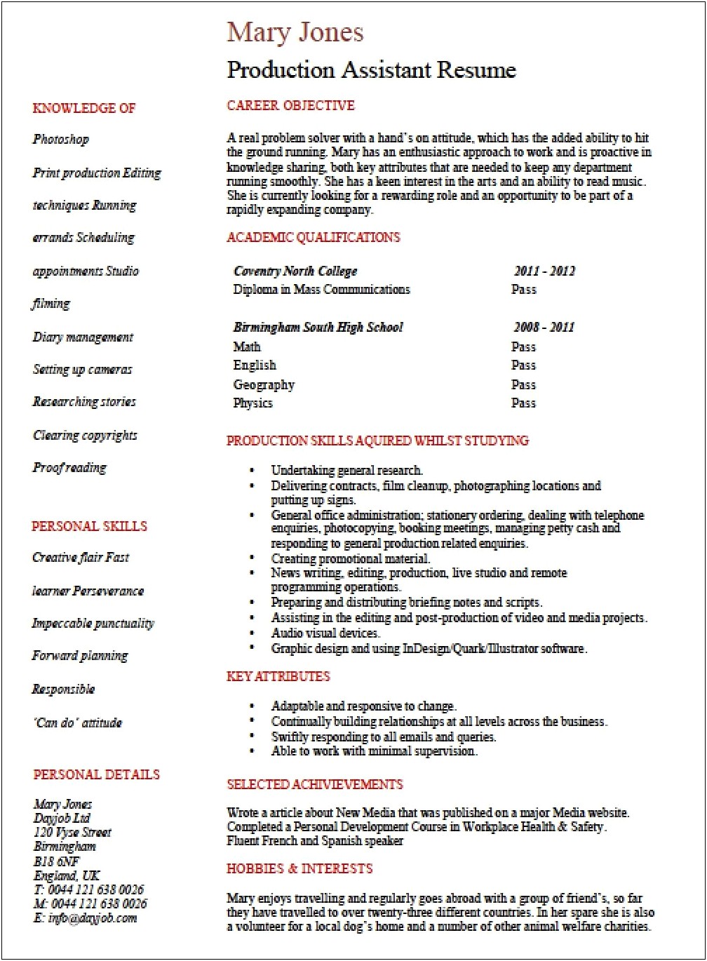 Unique Free Entry Level Resume Templates