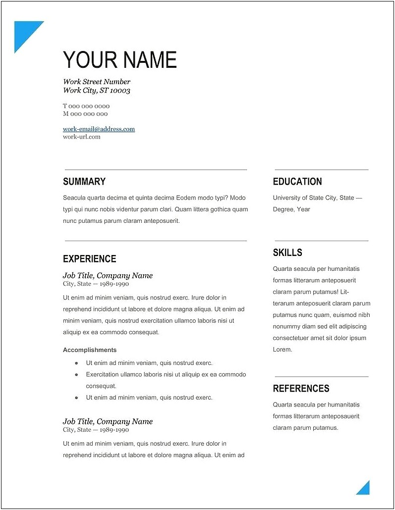 Up To Work Cubic Resume Template Download