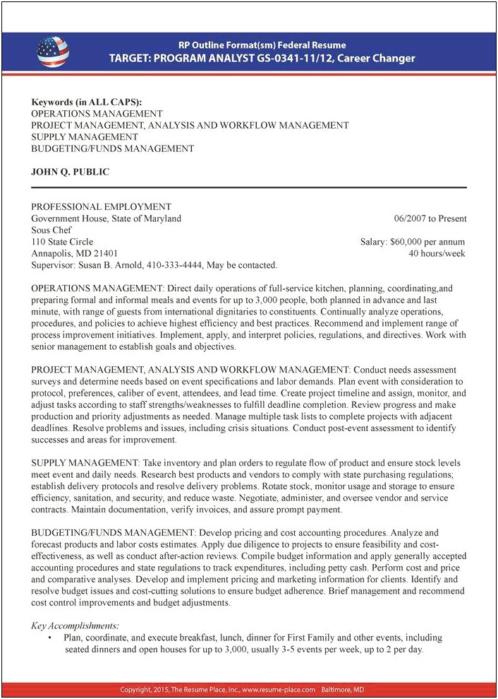 Usajobs Federal Resume For Information Assurance Example