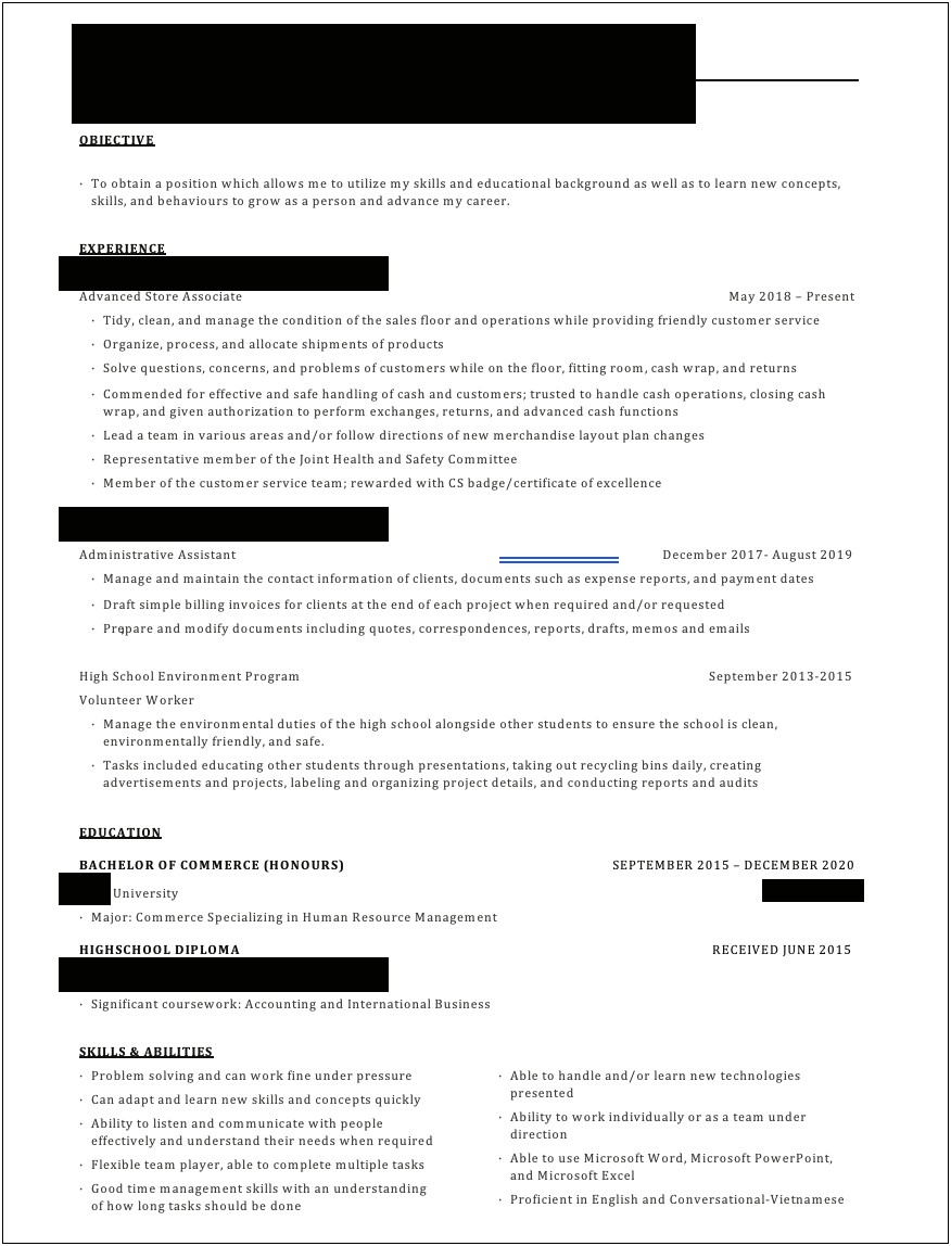 Used The Word Daily In A Resume