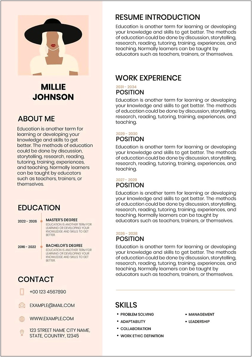 Using Words Such As Expertise In Resume