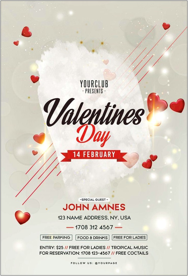 Valentine's Day Ad Templates Free Download