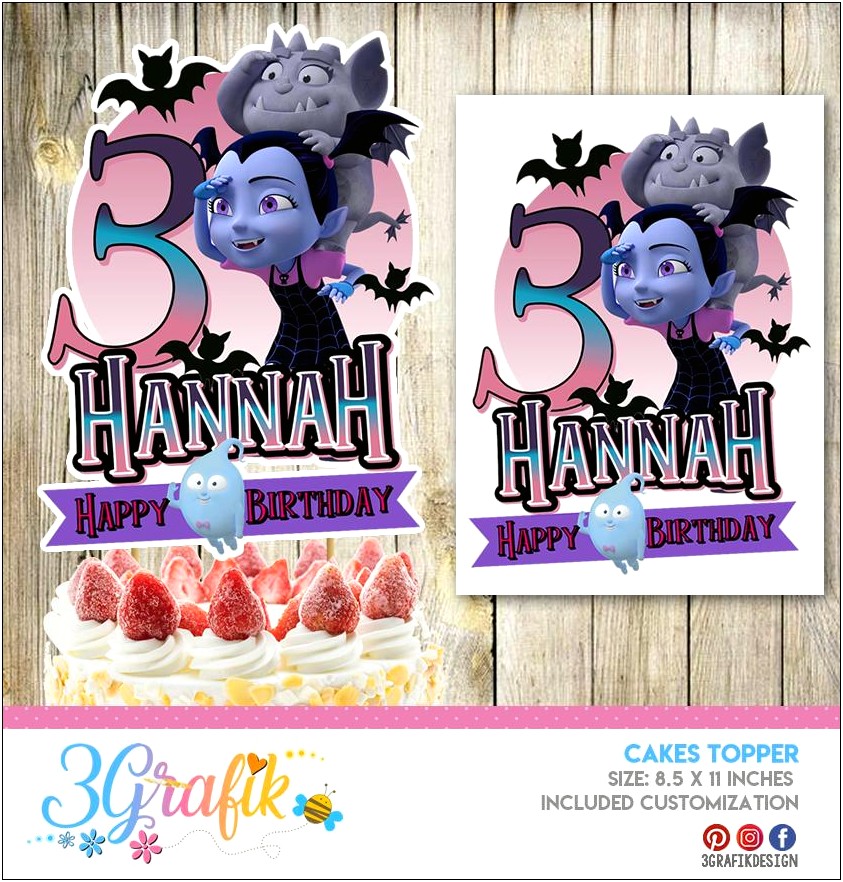 Vampirina Water Bottle Labels Free Template Customizable