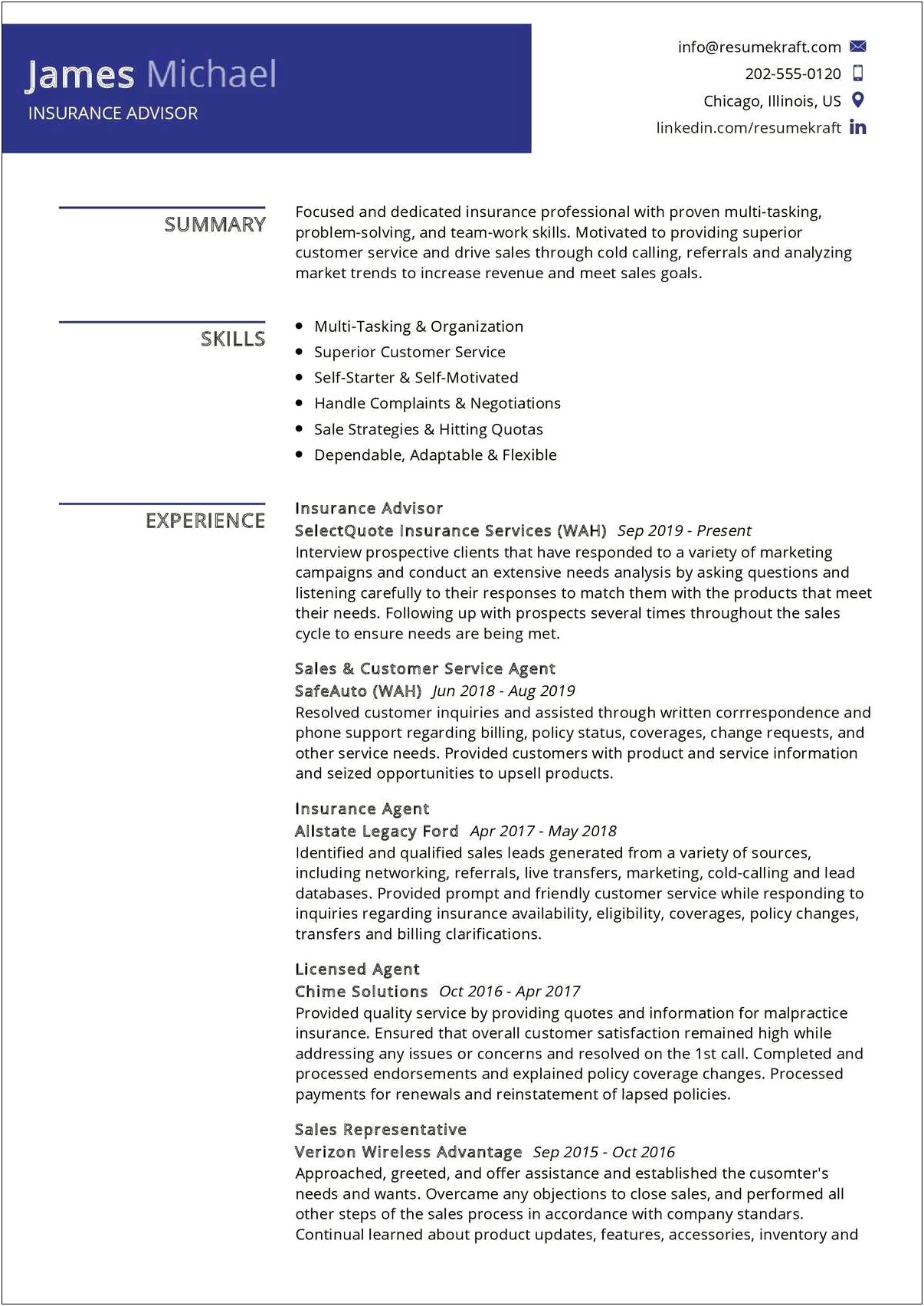 Verizon Customer Srvice Rep Resume Samples