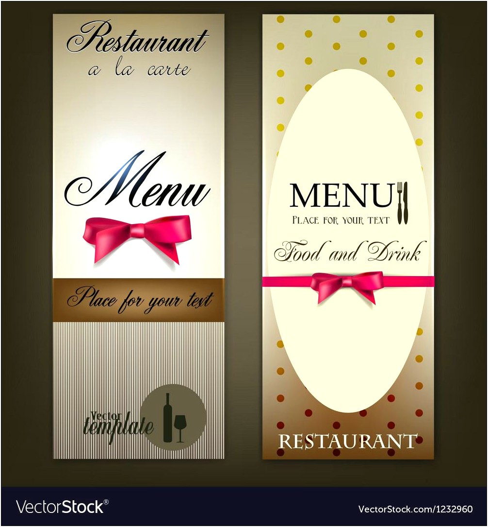 Vintage F&b Menu Template Free Xdesigns