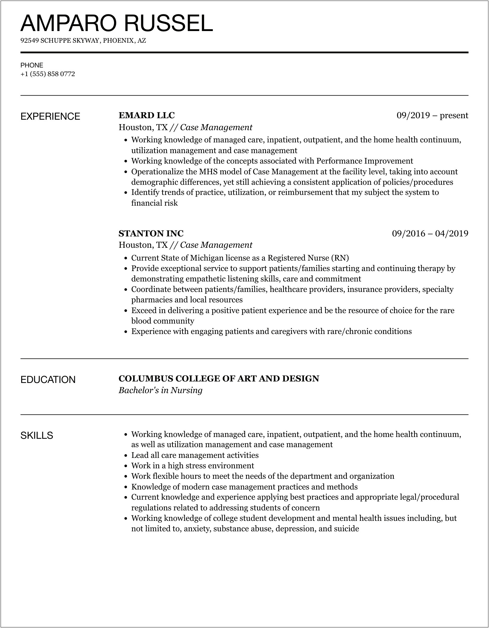 Virginia Case Management System Vacms Resume