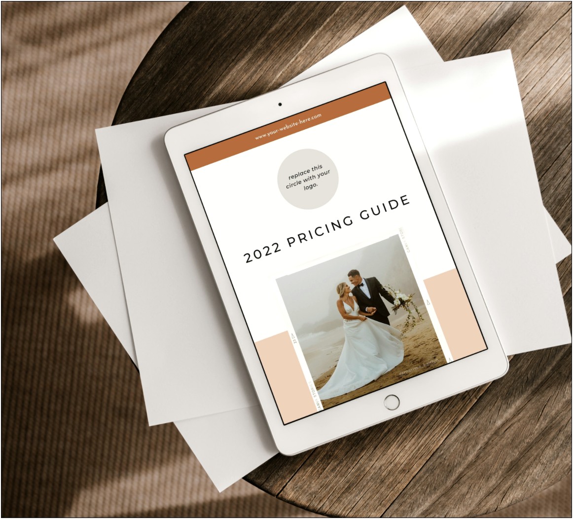 Wedding Photographer Pricing Template Free Google Docs