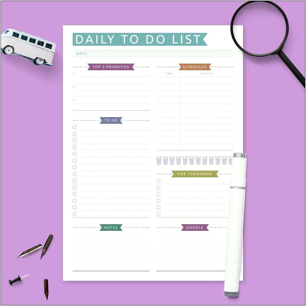 Weekly To Do List Template Free Download