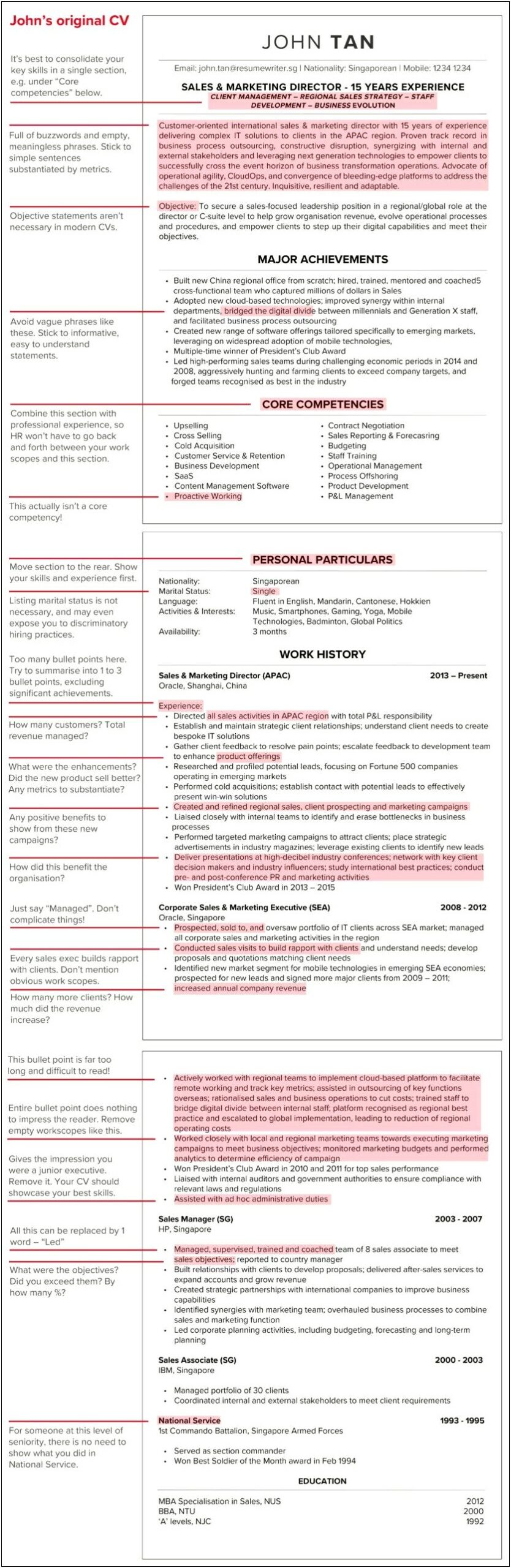 Where To Put Availability On Resume