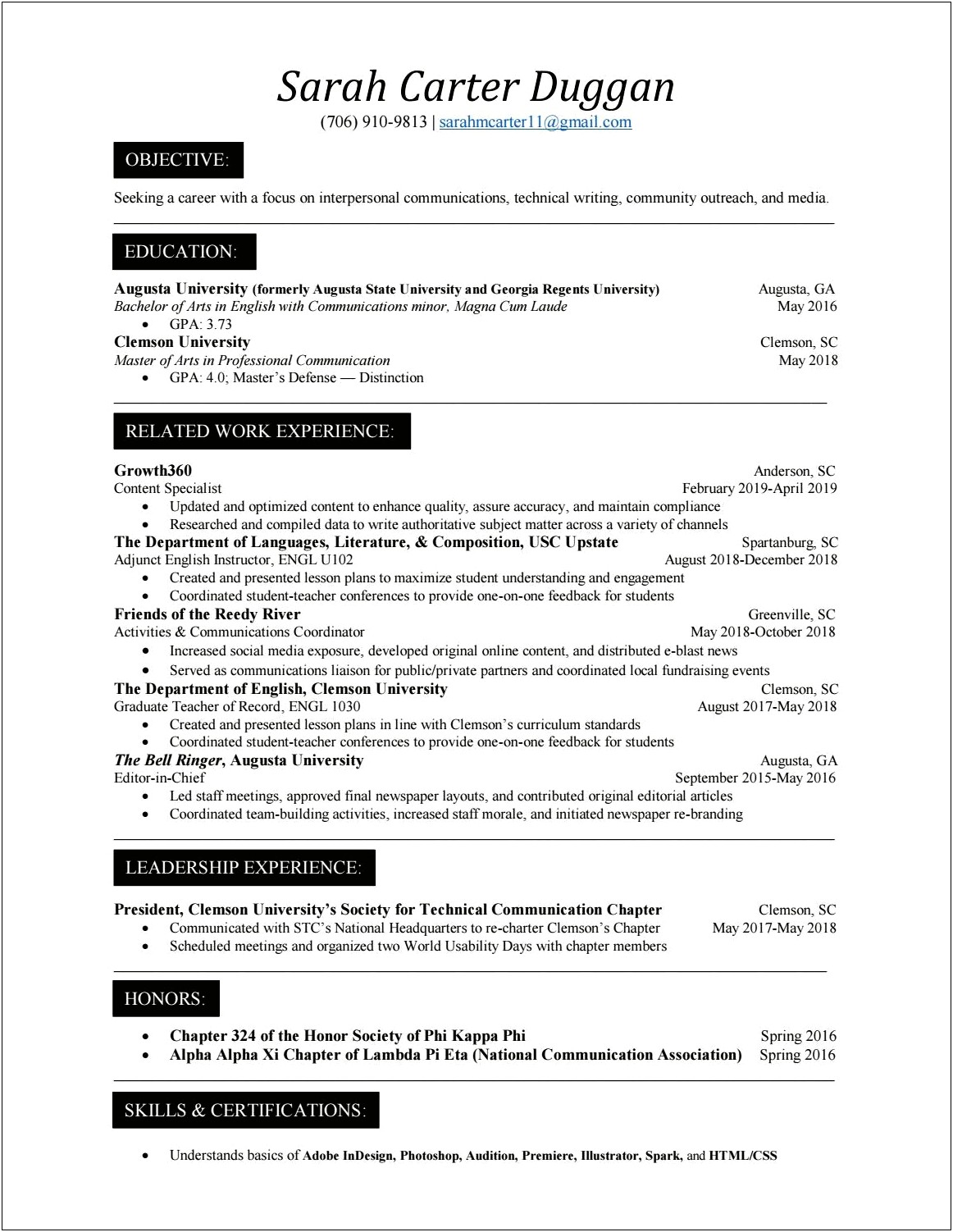 Where To Put Magna Cum Laudde On Resume