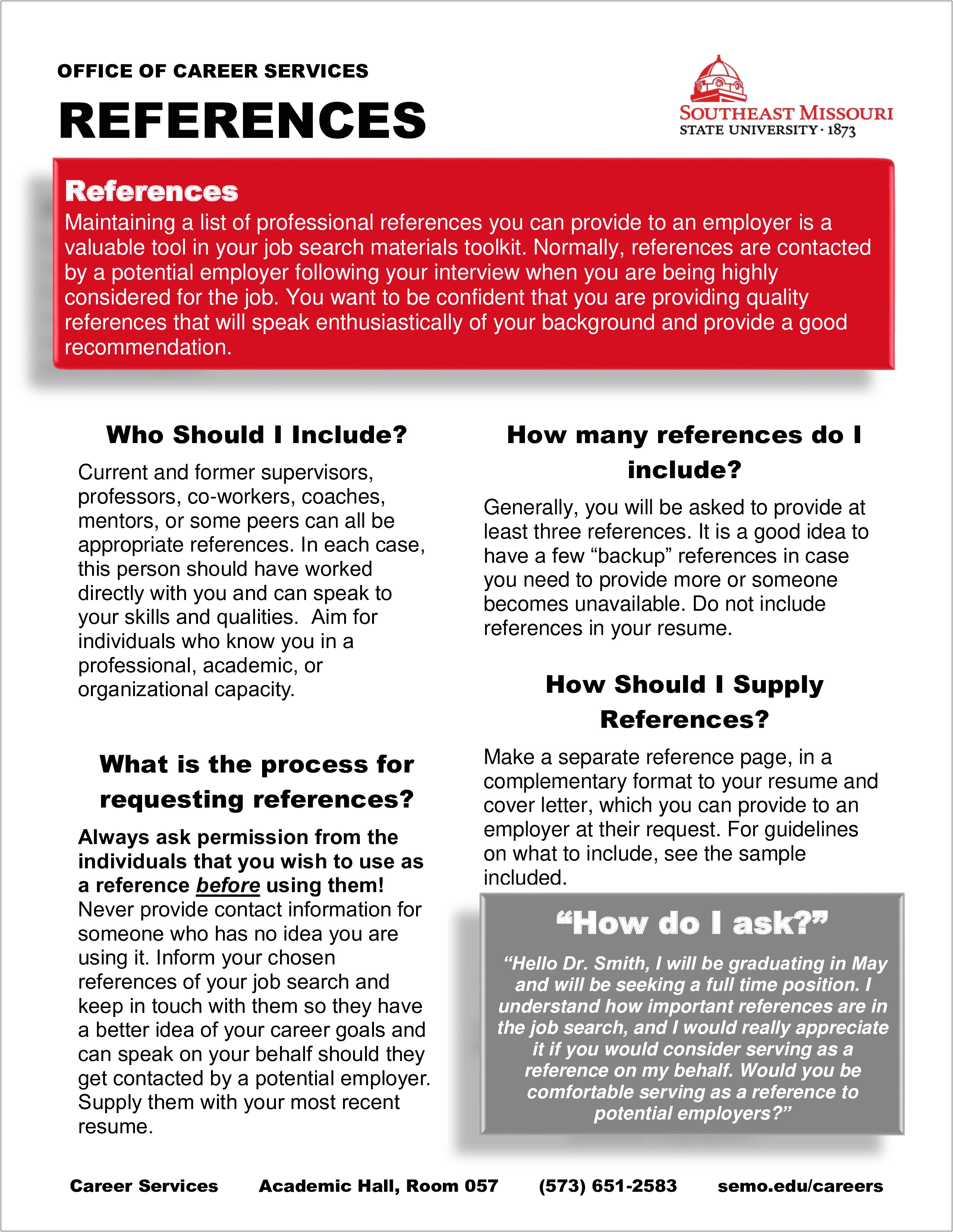 Where To Put Professional References On A Resume