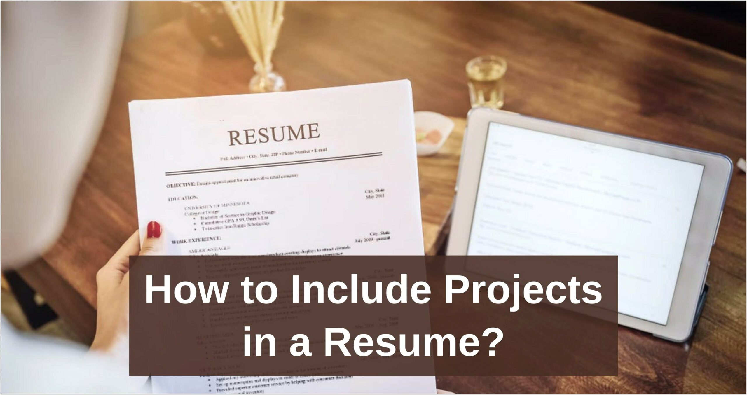 Where To Put Projects In Resume