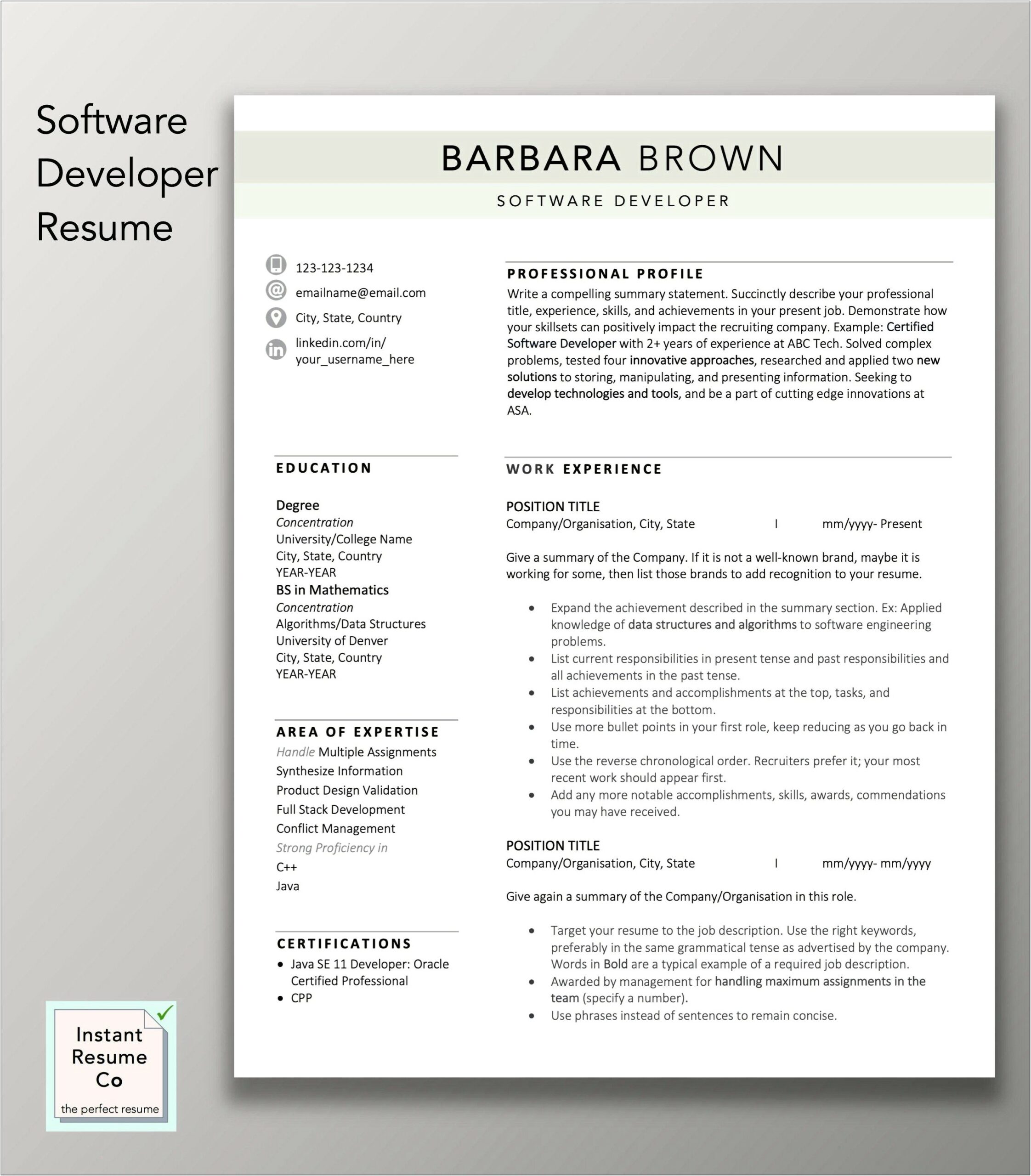 Where To Put Recognition In Resume