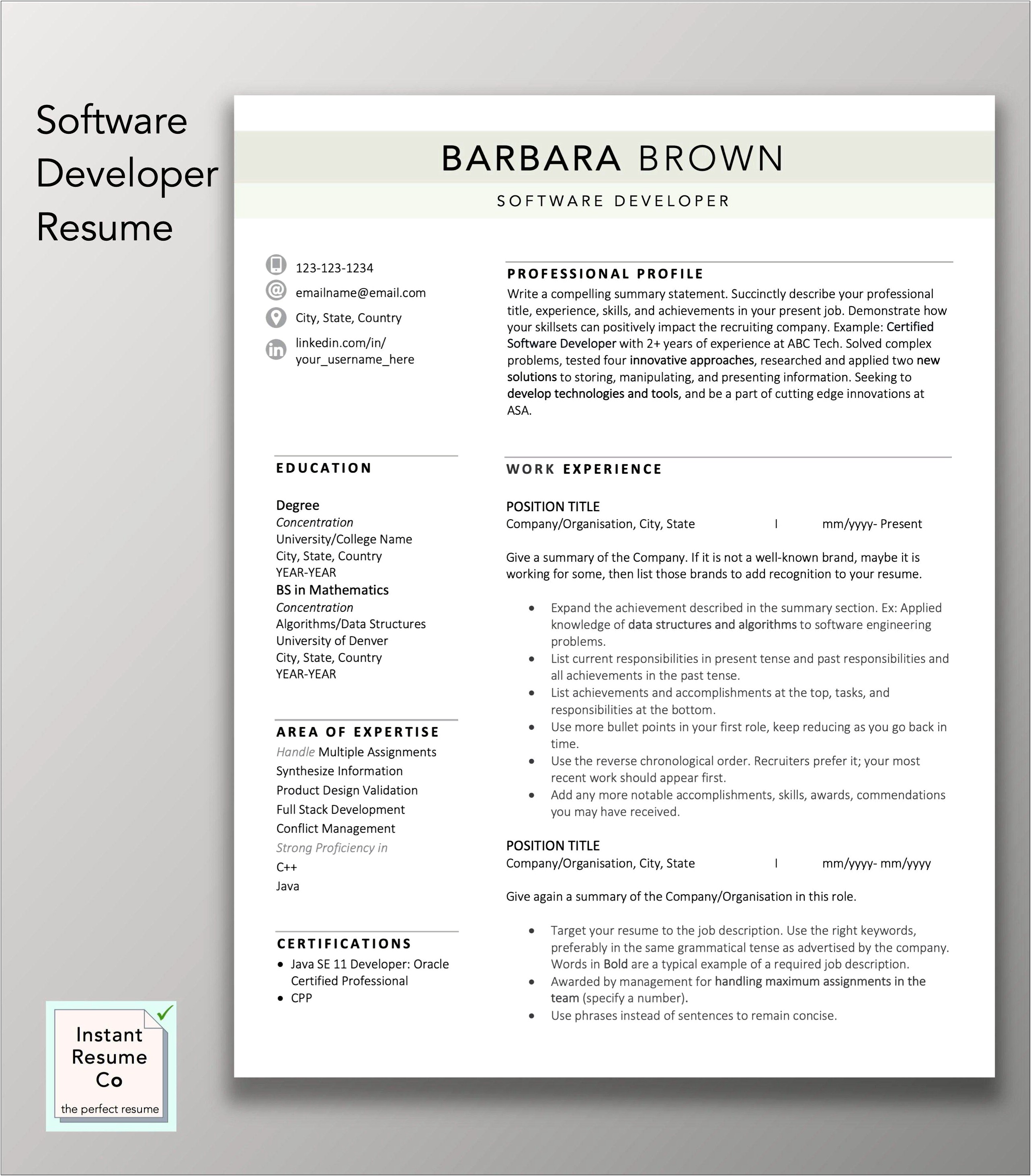 Where To Put Recognition In Resume