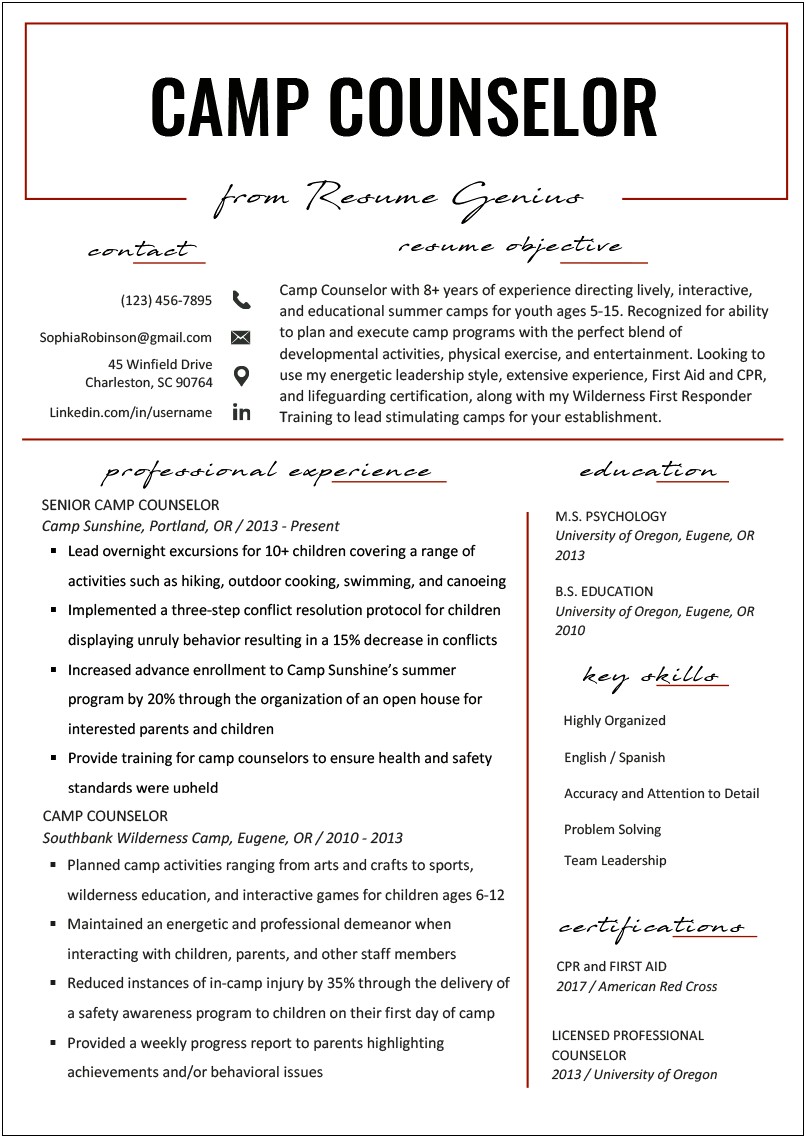 Where To Put Summer Programs On Resume