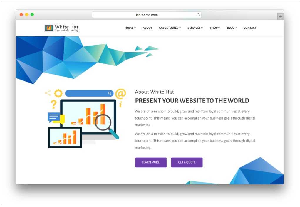 Whitehat Seo And Digital Marketing Template Wordpress Free