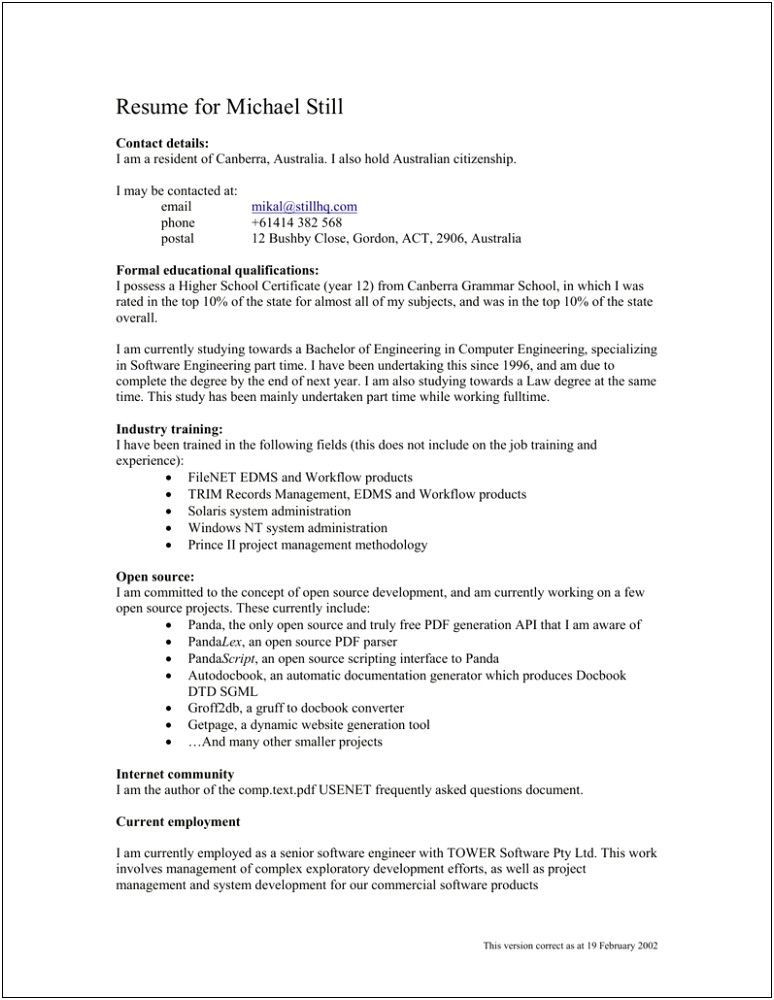 Windows System Administrator 3 Years Experience Resume