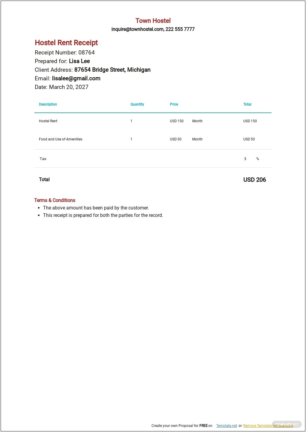 Wordperfect Office 12 Rent Receipt Template Free