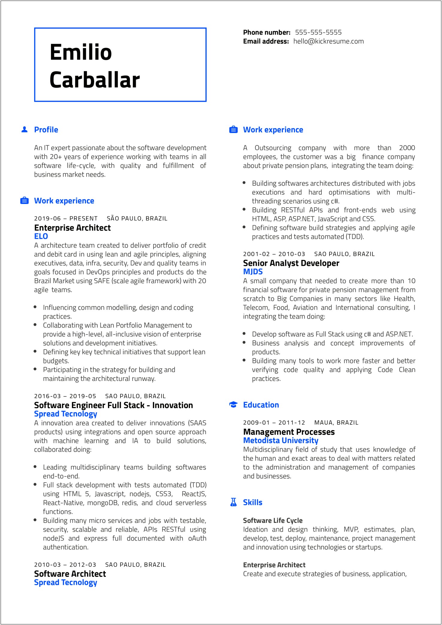 Working For A Small Business On A Resume