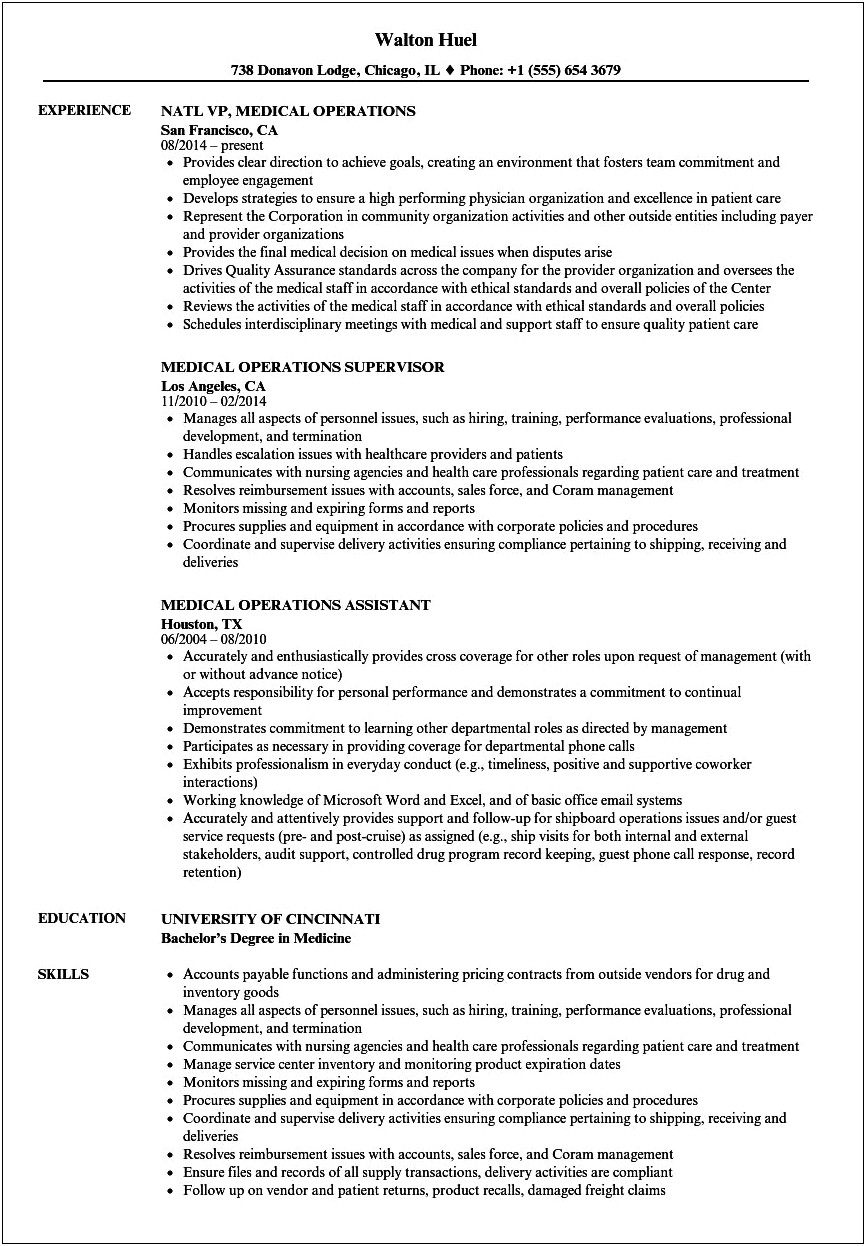 Working In A Clinic Consenting Resume