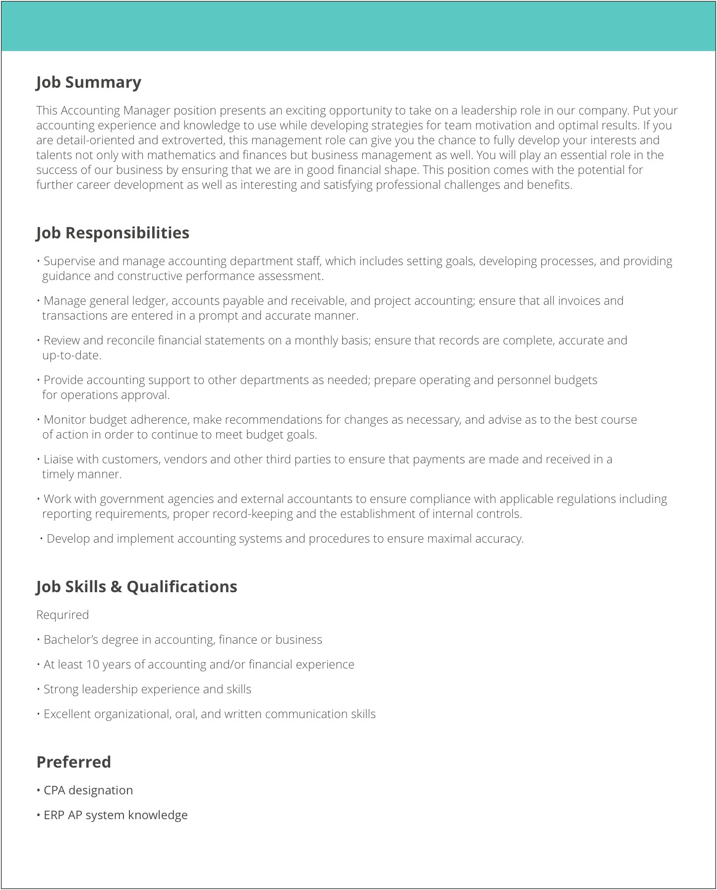 Write Resume Based On Job Description