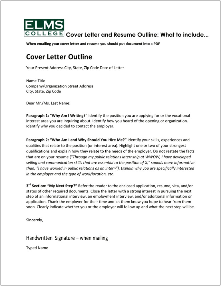 Writing A Resume And Cover Letter Ppt