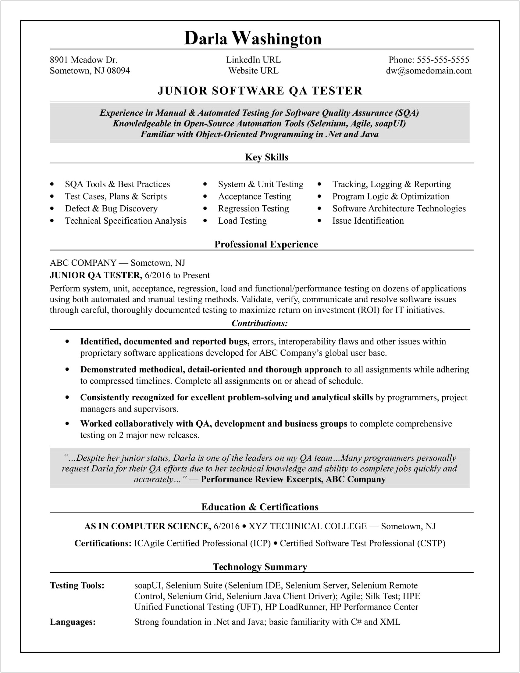 Writing A Resume For An Automation Job