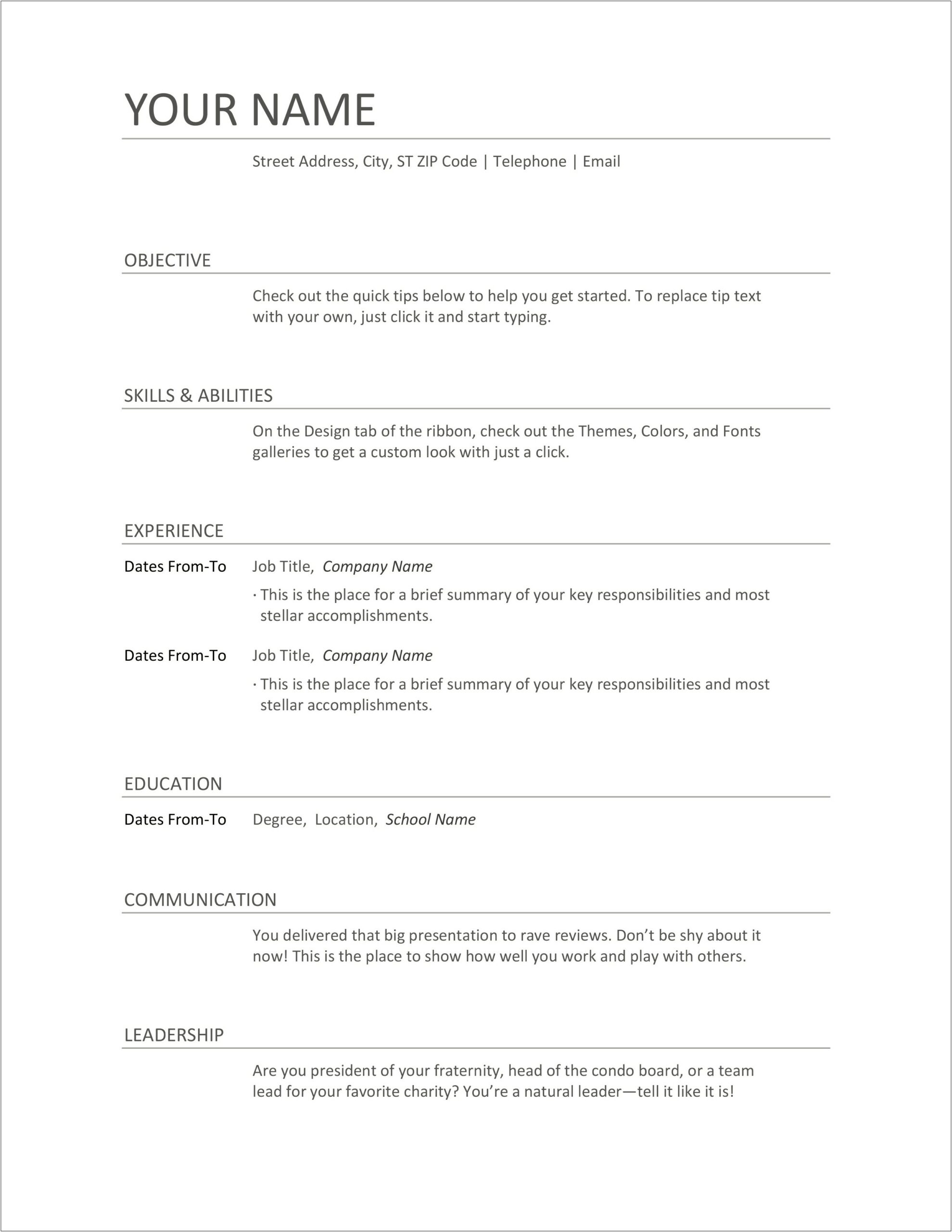 Writing A Resume With Multiple Jobs