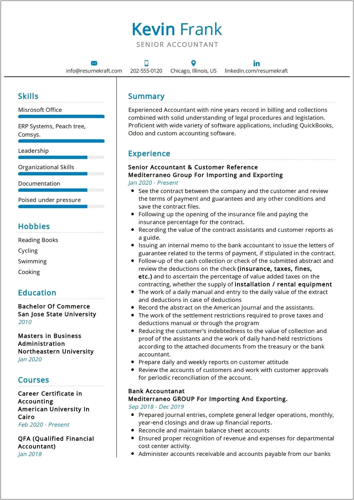 Writing An Objective For An Accounting Resume