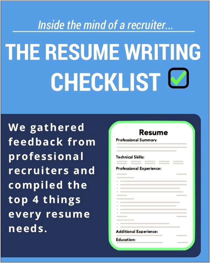 Writing Your Summary In Your Resume 2019