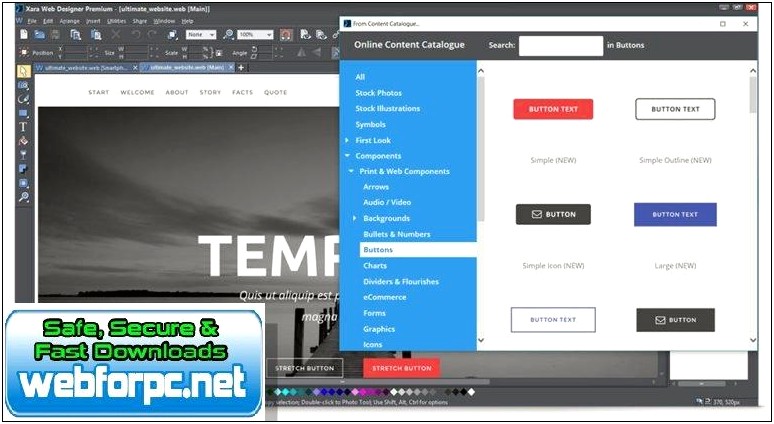 Xara Web Designer 9 Premium Templates Free Download