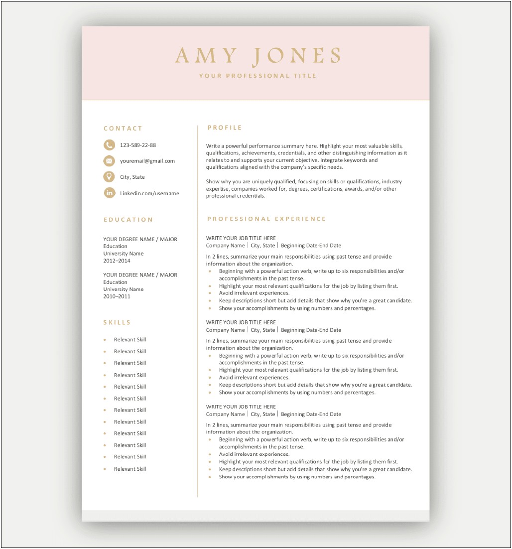 ﻿pages To Do Resume For Job