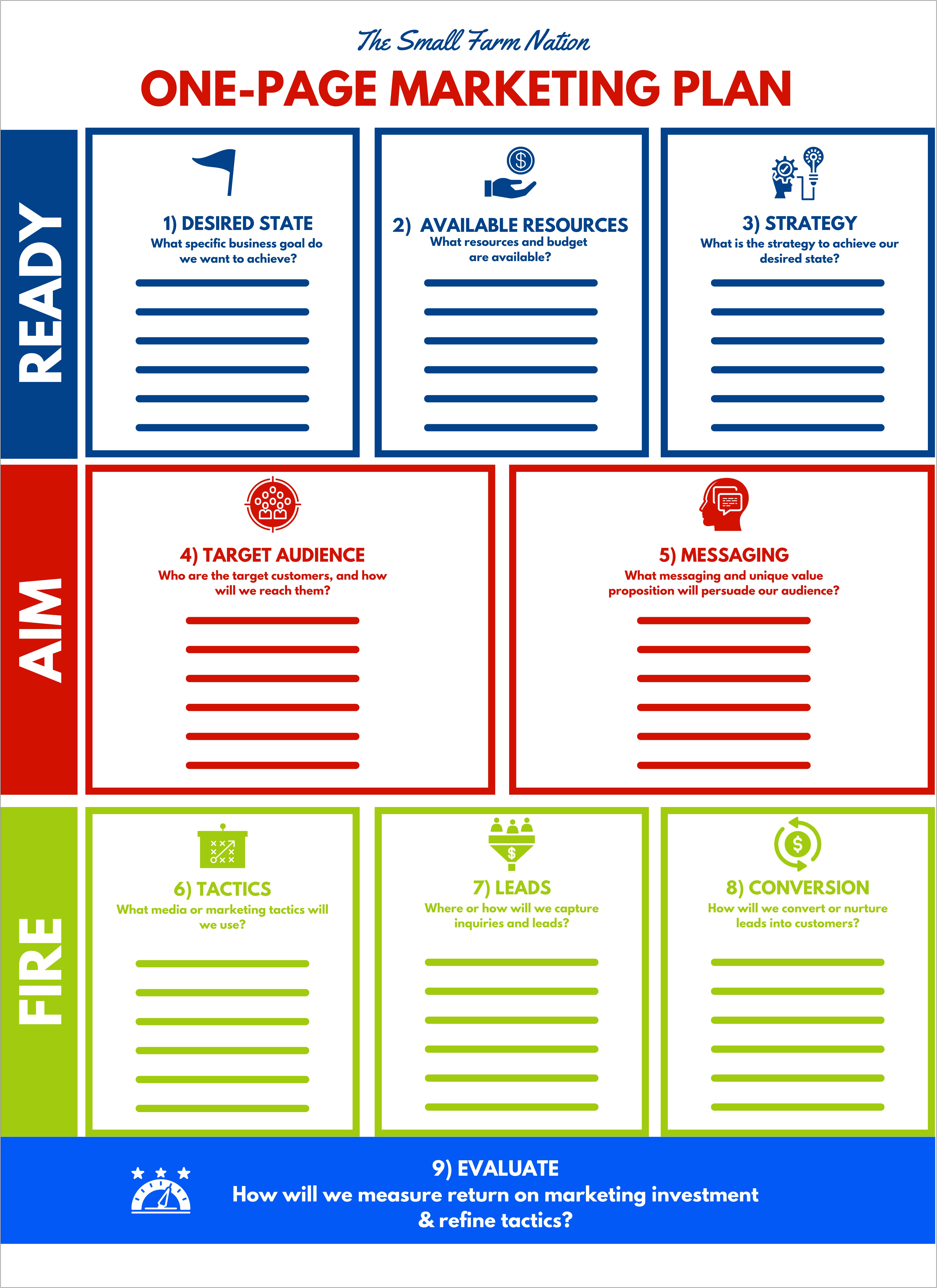 1 Page Business Plan Template Pdf